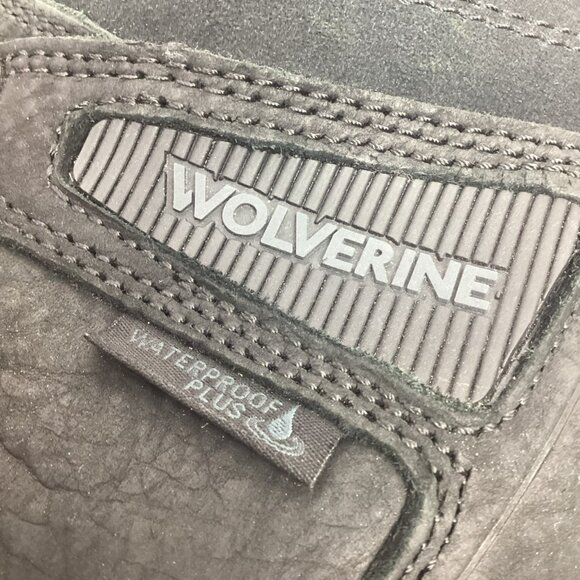 Wolverine Hellcat 6” Wedge Mens 7EW Steel Toe Leather Work Boots Waterproof Blac - Picture 10 of 13